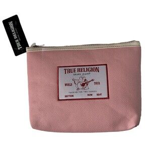 True Religion Cosmetic Bag Pink NWT